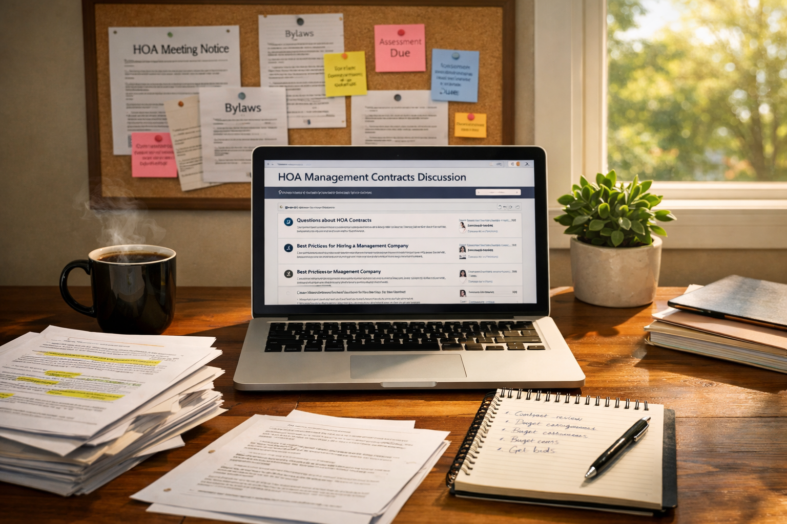 first-hoa-management-contract-what-to-know