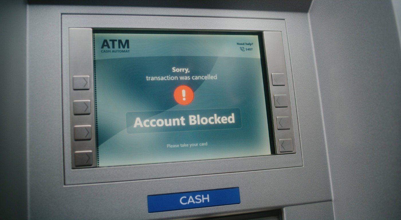 bank account locked